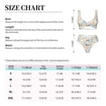 thumbnail image 4 of Kdxio Icecream Truck Print Women's 2 Piece High Waisted Wrap Spaghetti Strap Summer Swimsuit Bikini Set-Small, 4 of 7