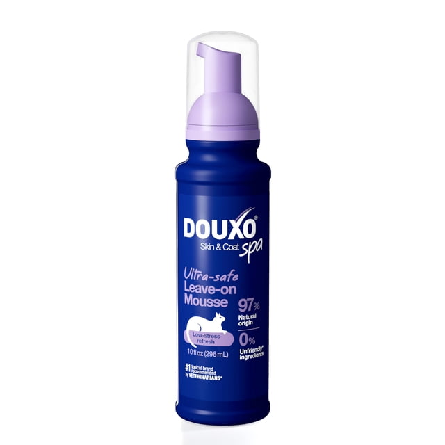 Espuma Leave-on Douxo para Limpieza del Pelaje de Gatos 296 ml