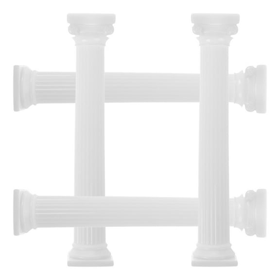 4pcs Roman Column Cake Pillars for Cake Stand Tier Display Supports Wedding Vintage Party