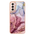 thumbnail image 2 of Designed for Samsung Galaxy S21 Plus Marble Case, Ultra Thin Girls Women Plating Marble Designed Flexible Soft TPU IMD Marble Protective Case Cover for Samsung Galaxy S21 Plus - Rose, 2 of 6