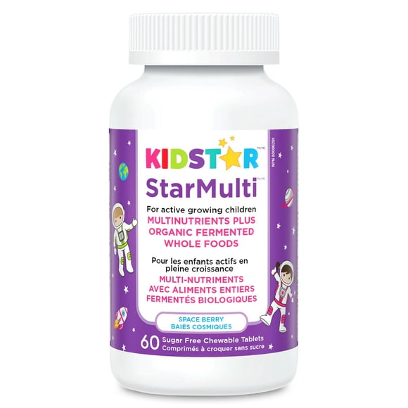 KidStar StarMulti Multivitamin and Mineral Chewable Tablets (Space Berry)