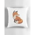 thumbnail image 5 of Ryan; Fox Portrait Plush Throw Pillow, Fur-Covered Style Decorative Cushion, Soft Home Accent, 5 of 6