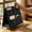Black, variant on Anhility Foldable Desktop Organizer, Desktop Caddy Standing Desktop Organizer Storage Bag for College Dorm Rooms, Office and Home, 13.8 x 12.6 x 6.7 in (Gray)