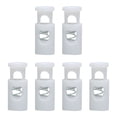 thumbnail image 7 of 6 Pcs Spring Cord Locks Plastic End Fastener Single Hole Toggle Stoppers Sliders White, 7 of 7