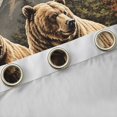 thumbnail image 4 of Homewish Safari Bear Curtains Pack of 2 (42x84 Each) for Female Men Adults,Woodland Animal Curtains Blackout,Jungle Animal Bedroom Curtains,Ultra Soft Home Decor, 4 of 6