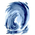 thumbnail image 3 of Hewitt, L. 12x14 Black Modern Framed Museum Art Print Titled - Blue Swirl I, 3 of 5