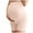Beige, variant on Ohufall Maternity Cotton Shorts for Women Plus Size Solid Color Casual Over the Belly Pregnancy Short Pants Summer Soft Comfy Elastic High Waist Bottom Shorts
