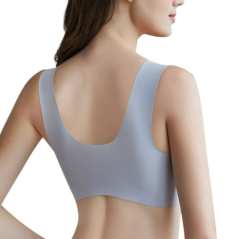 Entyinea Womens Bras Cotton Stretch Extreme Comfort Bra Grey 95E