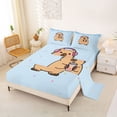 thumbnail image 2 of Erosebridal Cartoon Animal Capybara Bed Sheets,Cute Rodent Animal King Sheets For Kids Boys 4 Pieces, 2 of 6