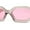 Slate - Pink, variant on Womens Mod Narrow Octagonal Thick Plastic Retro Sunglasses All Black
