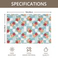 thumbnail image 3 of Placemat, Pioneer Flower Floral Print Pattern Place Mats Table Mat Set Of 2, PVC Washable Placemats for Party Kitchen Dining Decoration, 18x12 Inch, Fade Resistant, 3 of 6