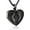 3D-Black, variant on 3D Footprint Cremation Urn Pendant Urn Necklace for Ashes Heart Shape Stainless Steel Mini Urns Jewelry