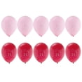 thumbnail image 2 of 10 Piezas de Edad 21 de Látex Happy Birthday de Cumpleaños para Cumpleaños de Niños Rosado rojo Gloria globo de látex de 21 años, 2 of 8