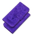 thumbnail image 6 of Decase for Motorola MOTO G Stylus 5G (2022) 6.8 inch Wallet case,Magnetic PU Leather Case Sun Flower Pattern Embossed Purse Kickstand Flip Cover With Card Holders Wrist Strap, Purple, 6 of 7