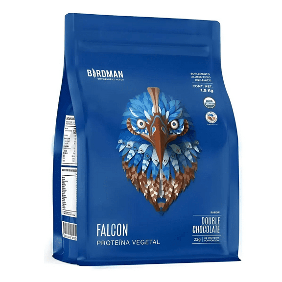 Proteina birdman double chocolate 1.5 kg.