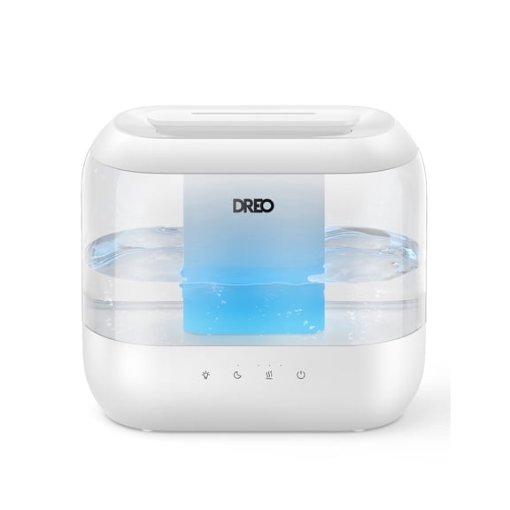 DREO Humidifiers for Bedroom, Top Fill 4L Supersized Cool Mist Humidifier with Oil Diffuser and Nightlight, 32H Runtime, Quiet Ultrasonic Humidifiers for Home, Large Room, Baby Nursery and Plants