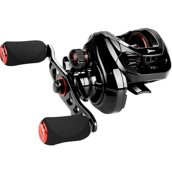 TASHHAR Baitcasting Reels Compact Design Baitcast Fishing Reel, 17.64LB Carbon Fiber Drag 7.2:1 Baitcasters Cross-Fire 8 Magnet Braking System Right