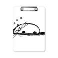 thumbnail image 1 of Curly Heavy Cat Smile Line Portapapeles Carpeta de escritura Placa de soporte A4, 1 of 4