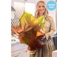 thumbnail image 2 of 34 inch Satin Infused Fall Leaf Foil Mylar Balloon - Party Supplies Decorations, 2 of 2
