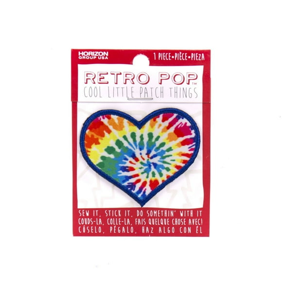 Retro Pop Tie Dye Heart Patch by Horizon Group Usa