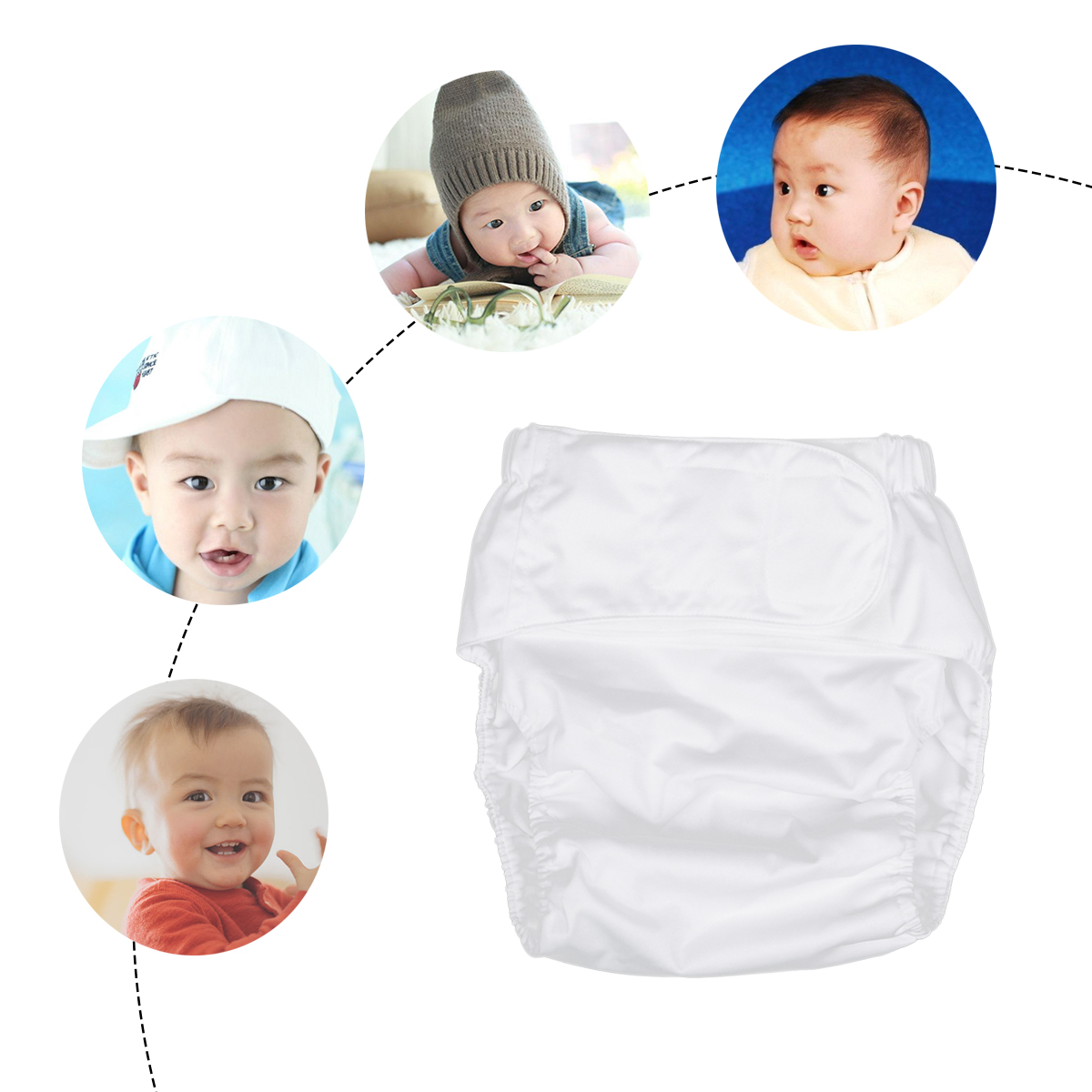 Adult Diaper Washable Incontinent Care Reusable Super Absorbency Nappy ...