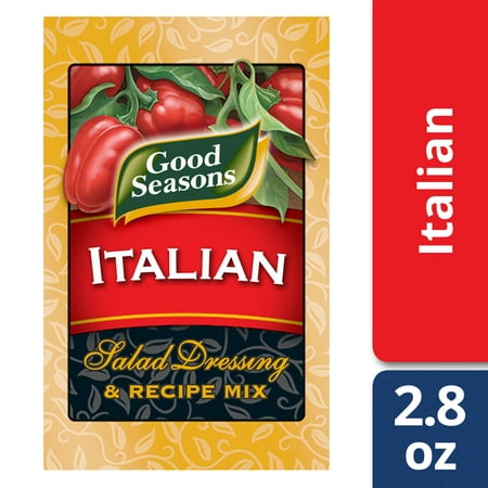 (2 Pack) Good Seasons Italian All Natural Salad Dressing & Recipe Mix, 4 - 0.7 Oz