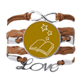 thumbnail image 1 of Opening Books Releasing Knowledge Stars Bracelet Chain Rope Ornament Wristband, 1 of 3