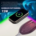 thumbnail image 2 of Line Wine Glass Wireless Charging RGB Gaming Mouse Pad Large Keyboard Mat Rubber Base 13 Light Modes, 2 of 6