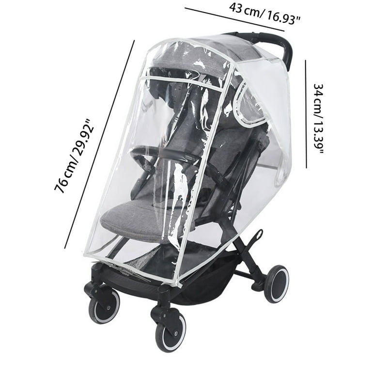 Stroller Weather Double Bob Rain Cover Weather Shield BOB Duallie