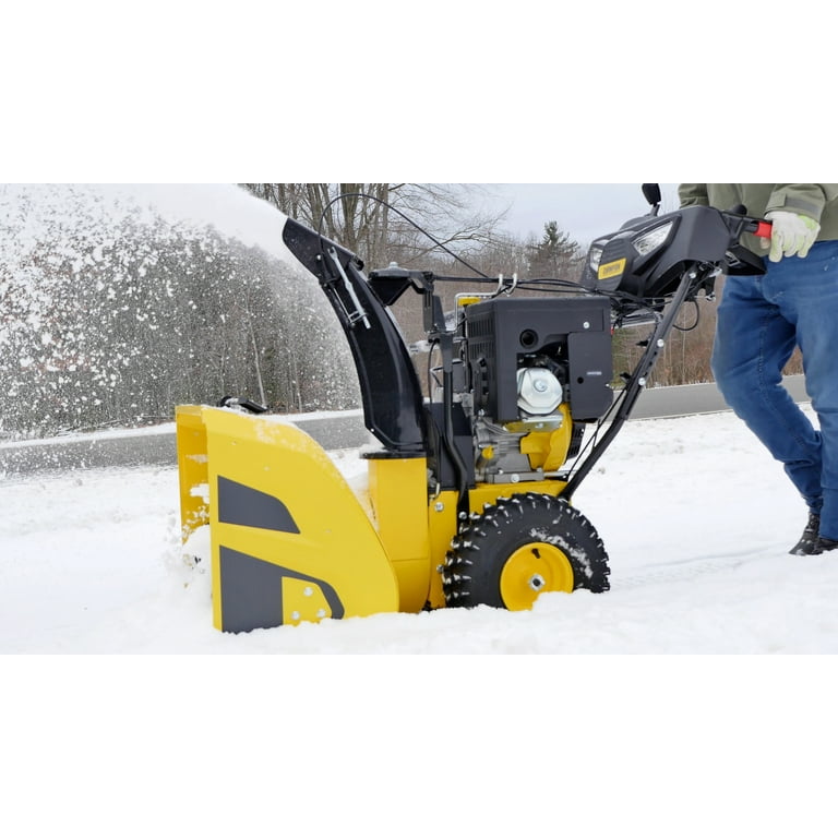 DEK Commercial 30-in 302-cc Two-stage Self-propelled Gas Snow Blower with  Push-button Electric Start; Headlight(s) at