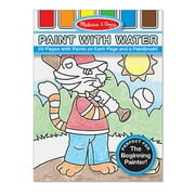 Melissa & Doug Paint With Water Kids' Art Pad With Paintbrush - Sports, Playtime, Circus, and More