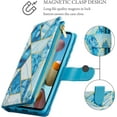 thumbnail image 5 of Samsung Galaxy A53 5G Series Premium Vintage Leather Magnetic Closure Zipper Pocket Wallet Case, 5 of 14