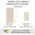 thumbnail image 5 of BedVoyage Luxury 3pc Bath Sheet Towel Set, Extra Large Bathroom Towel, 37x70 Viscose Derived from Bamboo & Cotton, Plush, Super Absorbent & Fast Drying, 1 Bath Sheets & 2 Hand Towels - Sand, 5 of 12