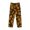 thumbnail image 4 of Goofa Colorful Pineapple Printed Soft Pajama Pants for Men, Wide Leg Comfy Casual Lounge Yoga Pants-Small, 4 of 9