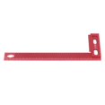 thumbnail image 2 of Regla en forma de L, escuadra de carpintero, regla de orificio para trazador de carpintería de aleación de aluminio, uso conveniente, 2 of 8