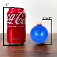 thumbnail image 4 of Glass Christmas Tree Ornaments - 67mm / 2.63" [8 Pieces] Designer Balls from Christmas By Krebs Seamless Hanging Holiday Decor (Shiny Victoria Blue), 4 of 5