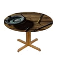 thumbnail image 3 of HAOXIT Fishing Theme Tablecloth, Photo of Fish Baits on Image Nautical Print, Round Table Cover for Dining Room Kitchen Decor, 3 of 8