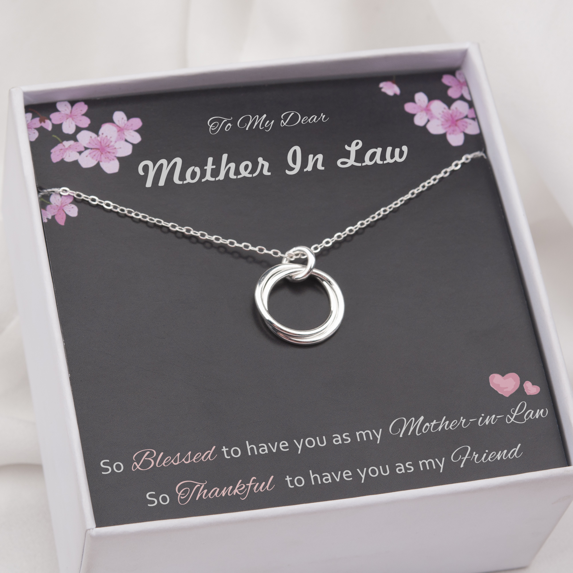 Anavia Mother in Law Gift Necklace, 925 Sterling Silver Necklace Birthday Gift for Mother in Law, Thank You Gift for Mother in Law