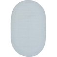 thumbnail image 3 of Safavieh Braided 3' X 5' Oval Hand Woven Cotton Pile Rug in Light Blue, 3 of 4