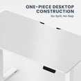 thumbnail image 3 of MotionGrey - Ergo2 Adjustable Electric Standing Desk with Memory Settings - 43" x 24" White Top White Frame - Ergonomic Desk for Home and Office, 3 of 10