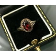 thumbnail image 4 of 3Ct Oval Cut Simulated Red Garnet Women's Engagement Gift Ring 14K Yellow Gold Plated, 4 of 4