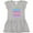 AC-Heather Grey, variant on Inktastic Some Bunny is Going to Be a Big Sister with Bunny Ears and Flowers Girls Toddler Dress