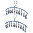 thumbnail image 1 of Organizador de armario NQ perchas de metal giratorias para pantalones azul, 1 of 5