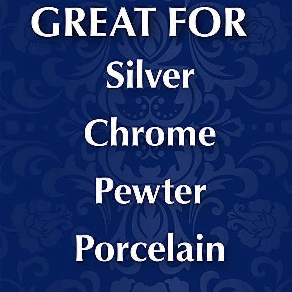 Wright's Silver Polishing Cream, 3-in-1, All-Purpose, Remove Tarnish, Clean, Shine and Protect All Silver, Pewter, Stainless Steel, Porcelain, Auto Chrome, 8 Oz
