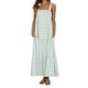 thumbnail image 5 of SAYOO Vestido largo sin mangas para mujer, estampado a cuadros, con lazo, sin espalda, vestido holgado SAYOO S-XL, 5 of 10