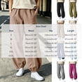 thumbnail image 3 of Womens Elastic Waist Pants Casual Loose Jogger Trousers With Ankle Cuffs for Daily Wear, 3 of 7