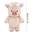 thumbnail image 2 of LOWLHOME Cute Running Highland Cow Plush Toy, 23.7inch Running Cow Plush, Moving Legs Stuffed Animal Toy, Soft And Cuddly Farm Animal Doll, Cozy Huggable Gift for Adult(Pink), 2 of 5