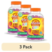 (3 pack) Metamucil Fiber Gummies for Kids, for Digestive Health, Mixed Berry, 72 Count