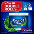 thumbnail image 4 of SpongeTowels Ultra Paper Towel, Choose-A-Size® Sheets, 3 = 6 Regular Rolls, 4 of 4