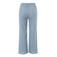 thumbnail image 5 of BILIKEYU Women's Daily Elastic Waist Casual Loose Long Trousers, Wide Leg Pants Woman, Stretchy Work Pants for Women, Sweat Pants, 5 of 6